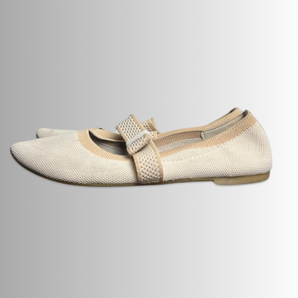 37. Rothy’s Style Off White Slip on Shoes, Top Bow, Adjustable Strap, Size 41. - Picture 5 of 8